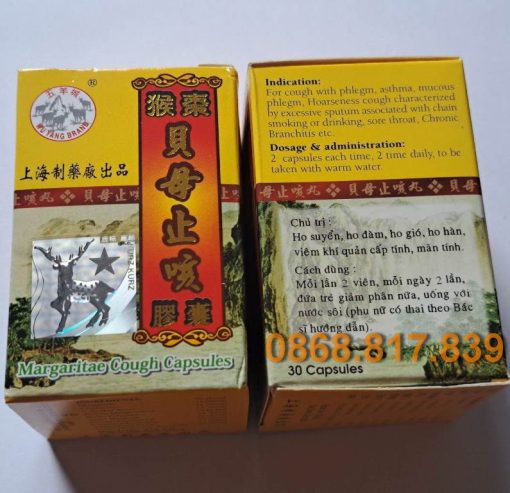 thuốc ho Margaritae Cough Capsules