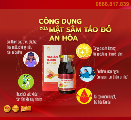 Mật sâm táo đỏ An Hòa