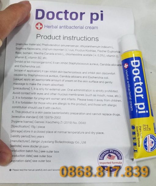 Kem bôi da Doctor Pi