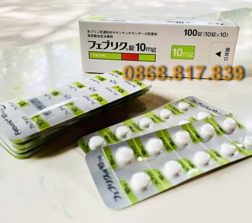 Viên uống gout Nhật Feburic Tablet 10mg