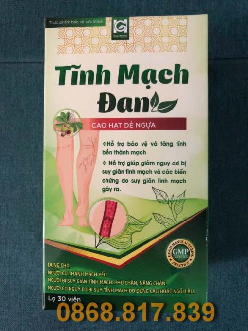 Tĩnh Mạch Đan hỗ trợ bệnh suy giãn tĩnh mạch