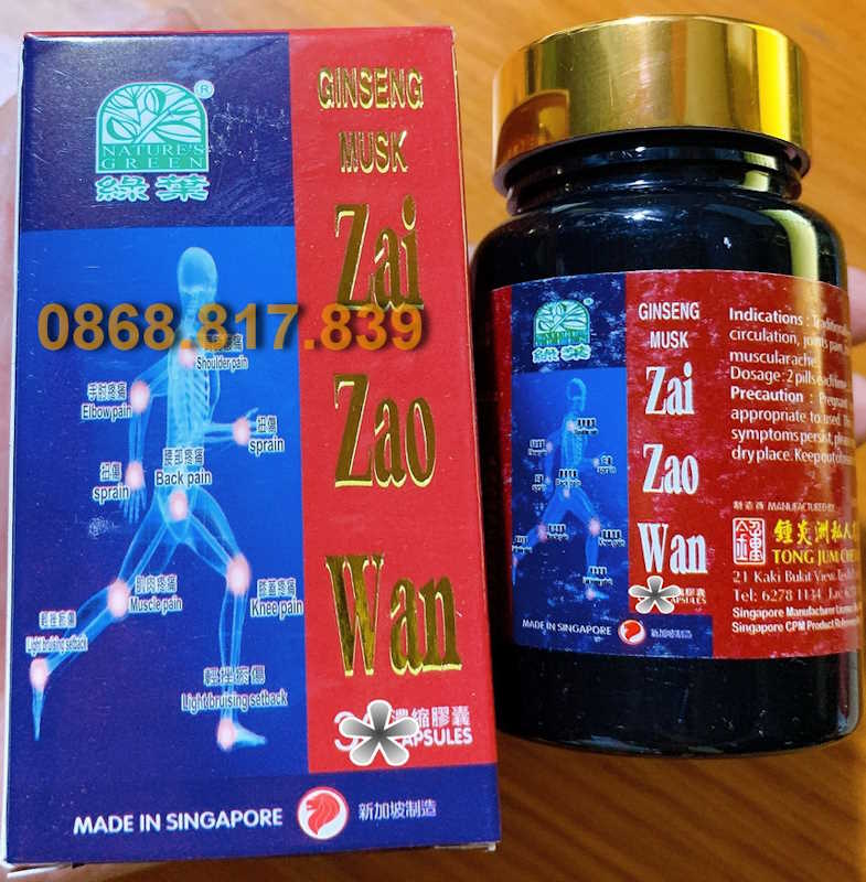 ginseng musk zai zao wan 36 vien