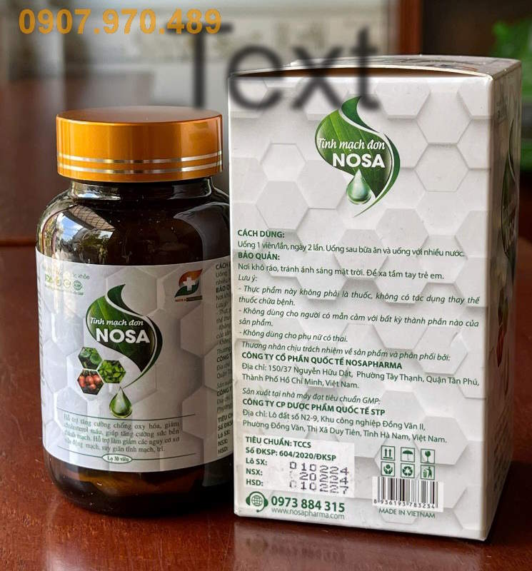 Tinh Mạch Đơn NOSA hộp 30 viên chính hãng